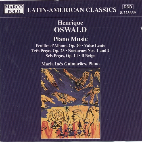 Couverture MUSIQUE POUR PIANO de Henrique OSWALD