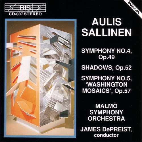 Couverture SYMPHONIE 4,5 / SHADOWS / de Aulis SALLINEN