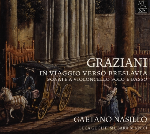 Couverture IN VIAGGIO VERSO BRESLAVIA:SONATE A VIOLONCELLO SOLO E BASSO de Carlo GRAZIANI