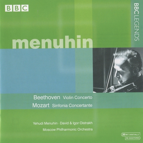 Couverture CONCERTO VIOLON (+ MOZART: SINFONIA CONCERTANTE) de Ludwig van BEETHOVEN