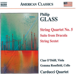 Image du média "STRING QUARTET 5/ SUITE FROM DRACULA/ STRING SEXTET de Philip GLASS"