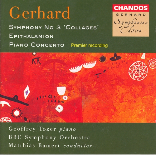 Couverture SYMPHONIE 3 "COLLAGES" / EPITHALAMION / CONCERTO PIANO de Roberto GERHARD