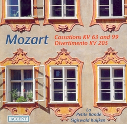 Image du média "CASSATION K.63 & 99 / DIVERTIMENTO K.205 de Wolfgang Amadeus MOZART"