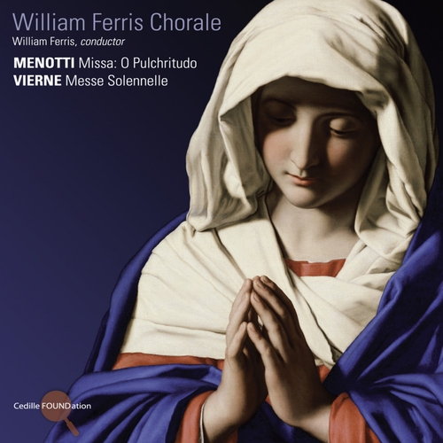 Couverture MISSA "O PULCHRITUDO" (+ VIERNE: MESSE SOLENNELLE OP.16) de Gian Carlo MENOTTI