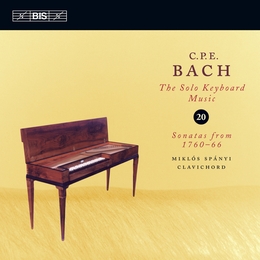 Image du média "SOLO KEYBOARD MUSIC VOL.20: SONATAS FROM 1760-1766 de Carl Philipp Emanuel BACH"