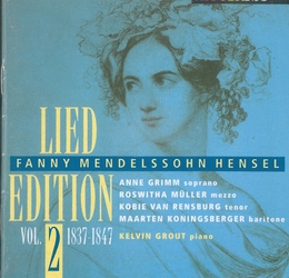 Image du média "LIEDER (VOL.2: 1837-1847) de Fanny MENDELSSOHN-BARTHOLDY"