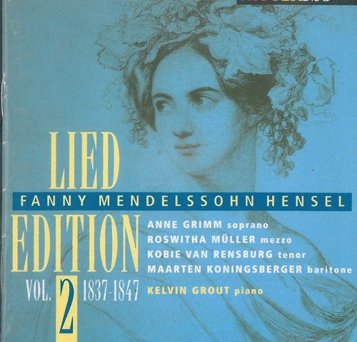 Couverture LIEDER (VOL.2: 1837-1847) de Fanny MENDELSSOHN-BARTHOLDY