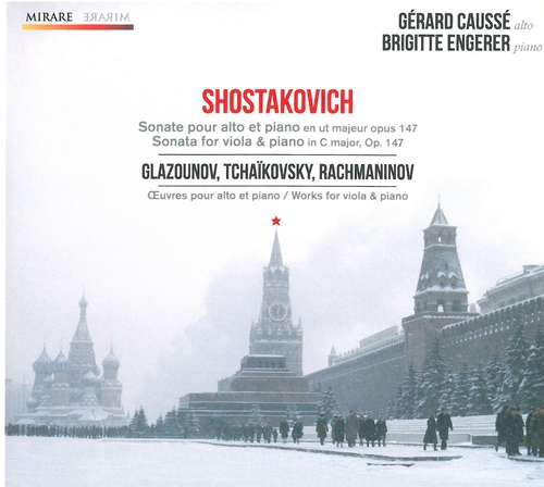 Couverture SONATE ALTO PIANO (+ GLAZOUNOV, TCHAIKOVSKY, RACHMANINOV) de Dmitri CHOSTAKOVITCH