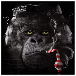 Image du média "THE BLACK PIXEL APE (DRINKING CIGARETTES TO TAKE A BREAK) de SHAKA PONK"