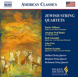 Image du média "JEWISH STRING QUARTETS: MILHAUD, WOLF BINDER, ZORN..."