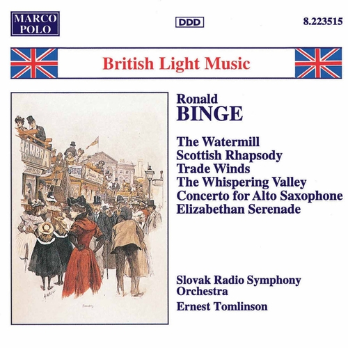 Couverture BRITISH LIGHT MUSIC: ELIZABETHAN SERENADE / WATERMILL / ... de Ronald BINGE