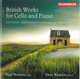 Image du média "BRITISH WORKS FOR CELLO AND PIANO VOL4 (LUTYENS/ HODDINOTT/ de Kenneth LEIGHTON"