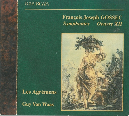 Couverture SYMPHONIES OEUVRE XII de François-Joseph GOSSEC