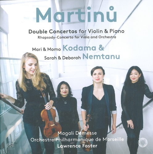 Couverture DOUBLE CONCERTOS FOR VIOLIN & PIANO de Bohuslav MARTINU