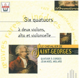 Image du média "6 QUATUORS CORDES OP.1 de Joseph Boulogne de SAINT-GEORGES"