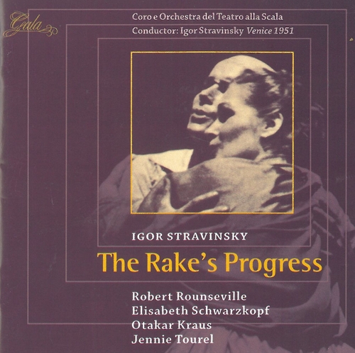 Couverture THE RAKE'S PROGRESS de Igor STRAVINSKY