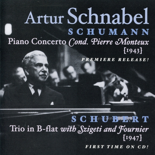 Couverture CONCERTO PIANO (+ SCHUBERT) de Robert SCHUMANN