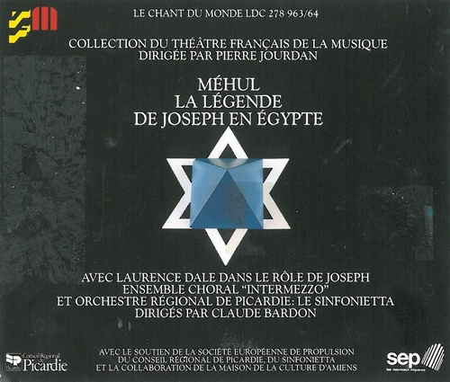 Couverture LEGENDE DE JOSEPH EN EGYPTE de Etienne-Nicolas MEHUL