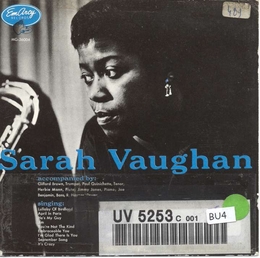 Image du média "SARAH VAUGHAN WITH CLIFFORD BROWN (SEPTEMBER SONG) de Sarah VAUGHAN WITH CLIFFORD BROWN"