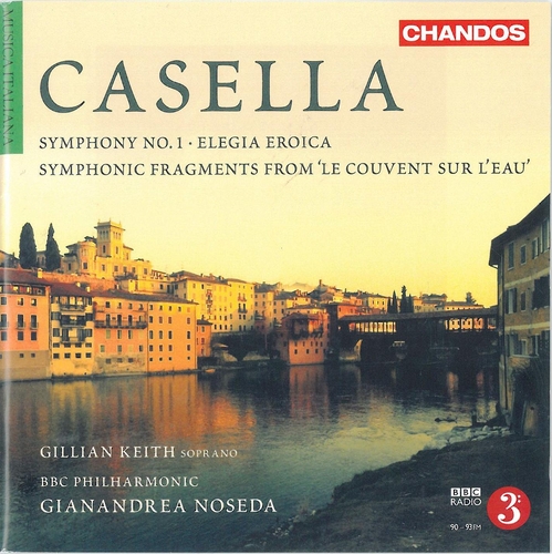 Couverture SYMPHONIE 1/ ELEGIA EROICA/ FRAGMENTS SYMPHONIQUES de Alfredo CASELLA