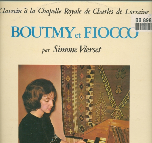 Couverture + FIOCCO CLAVECIN (OEUVRES POUR) de Josse BOUTMY