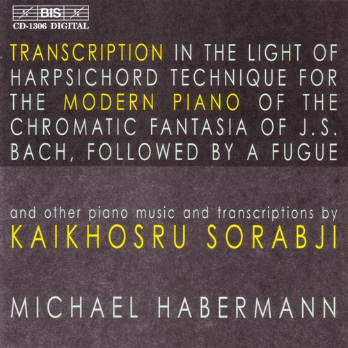 Couverture PIANO MUSIC AND TRANSCRIPTIONS de Kaikhosru Shapurji SORABJI