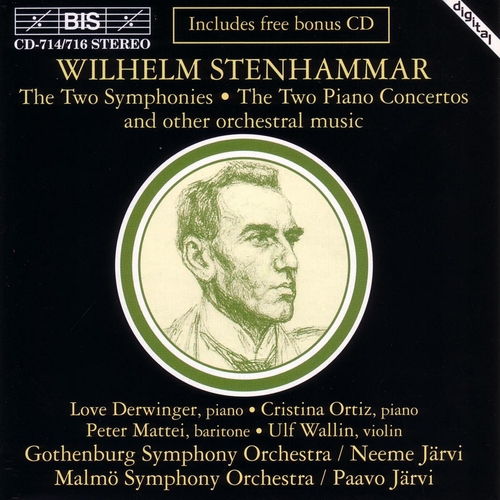 Couverture SYMPHONIE 1,2 / CONCERTO PIANO 1,2 /... de Wilhelm STENHAMMAR