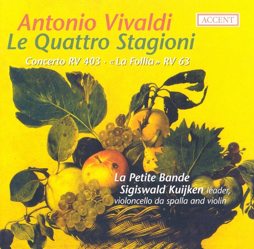 Couverture CONCERTI OP.8: 1-4 "LES 4 SAISONS"/SONATE LA FOLLIA ... de Antonio VIVALDI