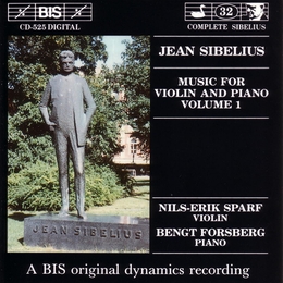 Image du média "MUSIQUE POUR VIOLON ET PIANO (VOL.1): OP.2,71(EXTR),78,79,80 de Jean SIBELIUS"