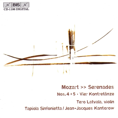 Couverture SERENADE  4,5 / 4 CONTREDANSES de Wolfgang Amadeus MOZART