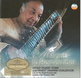 Image du média "A NIGHT TO REMEMBER de Vilayat KHAN"