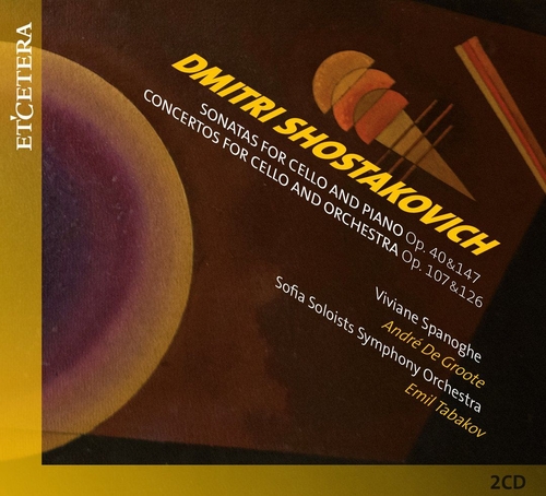 Couverture SONATE VIOLONCELLE PIANO OP.40,147 / CONCERTOS CELLO 1,2 de Dmitri CHOSTAKOVITCH