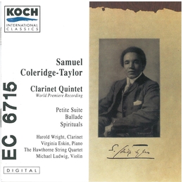 Image du média "QUINTETTE CLARINETTE / PETITE SUITE DE CONCERT/ BALLADE... de Samuel COLERIDGE-TAYLOR"