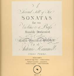 Image du média "A SECOND SETT OF SIX SONATAS de Antonin KAMMEL"