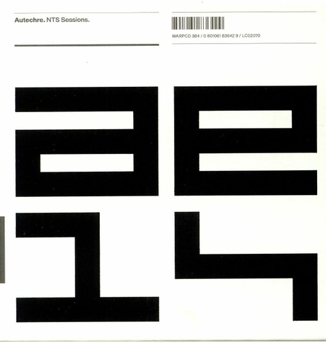 Couverture NTS SESSIONS de AUTECHRE