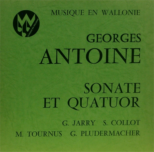 Couverture QUATUOR A CLAVIER / SONATE VIOLON PIANO de Georges ANTOINE