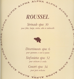 Image du média "SINFONIETTA CORDES de Albert ROUSSEL"