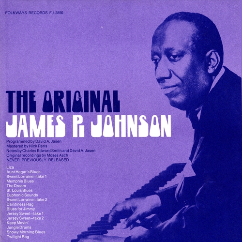 Couverture THE ORIGINAL JAMES P. JOHNSON de James P. JOHNSON