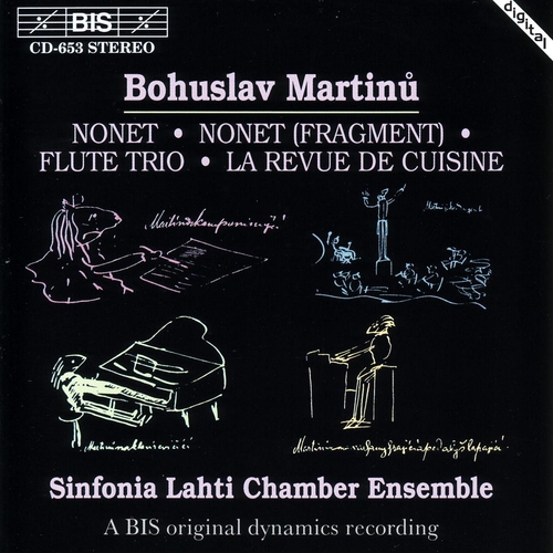 Couverture NONET / NONET (FRAGMENT) / TRIO FLUTE / LA REVUE DE CUISINE de Bohuslav MARTINU