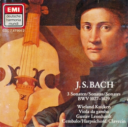 Image du média "SONATES VIOLE DE GAMBE CLAV.BWV 1027-1029 de Johann Sebastian BACH"