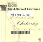 Image du média "L'AMANT DE LADY CHATTERLEY de David-Herbert LAWRENCE"