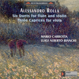 Image du média "DUOS POUR FLUTE & VIOLON / CAPRICES POUR ALTO SOLO de Alessandro ROLLA"