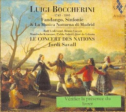 Image du média "SINFONIE OP.35,3 & 37,3 / QUINTETTES "FANDANGO" & "RITIRATA" de Luigi BOCCHERINI"