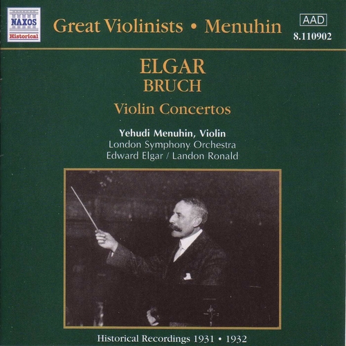 Couverture CONCERTO VIOLON (+ BRUCH) de Edward [Sir] ELGAR