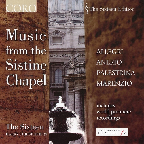 Couverture MUSIC FROM THE SISTINE CHAPEL (ALLEGRI/ ANERIO/ PALESTRINA/