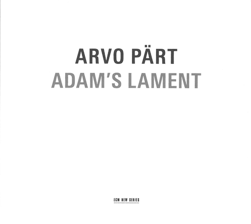 Couverture ADAM'S LAMENT de Arvo PÄRT