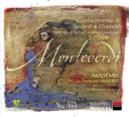 Couverture COMBATTIMENTO DI TANCREDI & CLORINDA/ LAMENTO DELLA NINFA... de Claudio MONTEVERDI