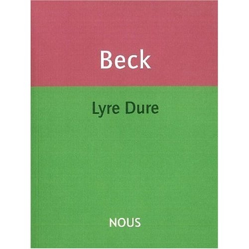 Couverture LYRE DURE de Philippe BECK