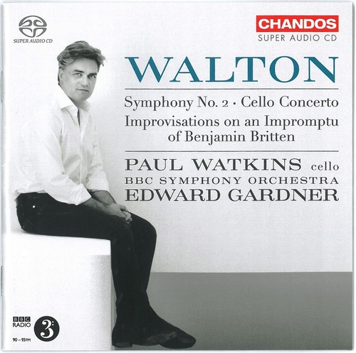 Couverture SYMPHONIE 2/ CONCERTO VIOLONCELLE/ IMPROVISATION ON AN IMPRO de William WALTON