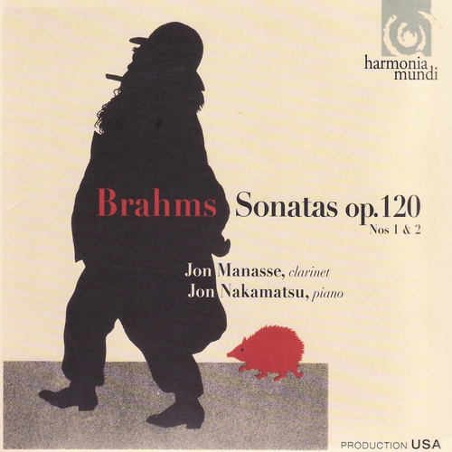 Couverture SONATE CLARINETTE ET PIANO 1-2 OP.120 de Johannes BRAHMS